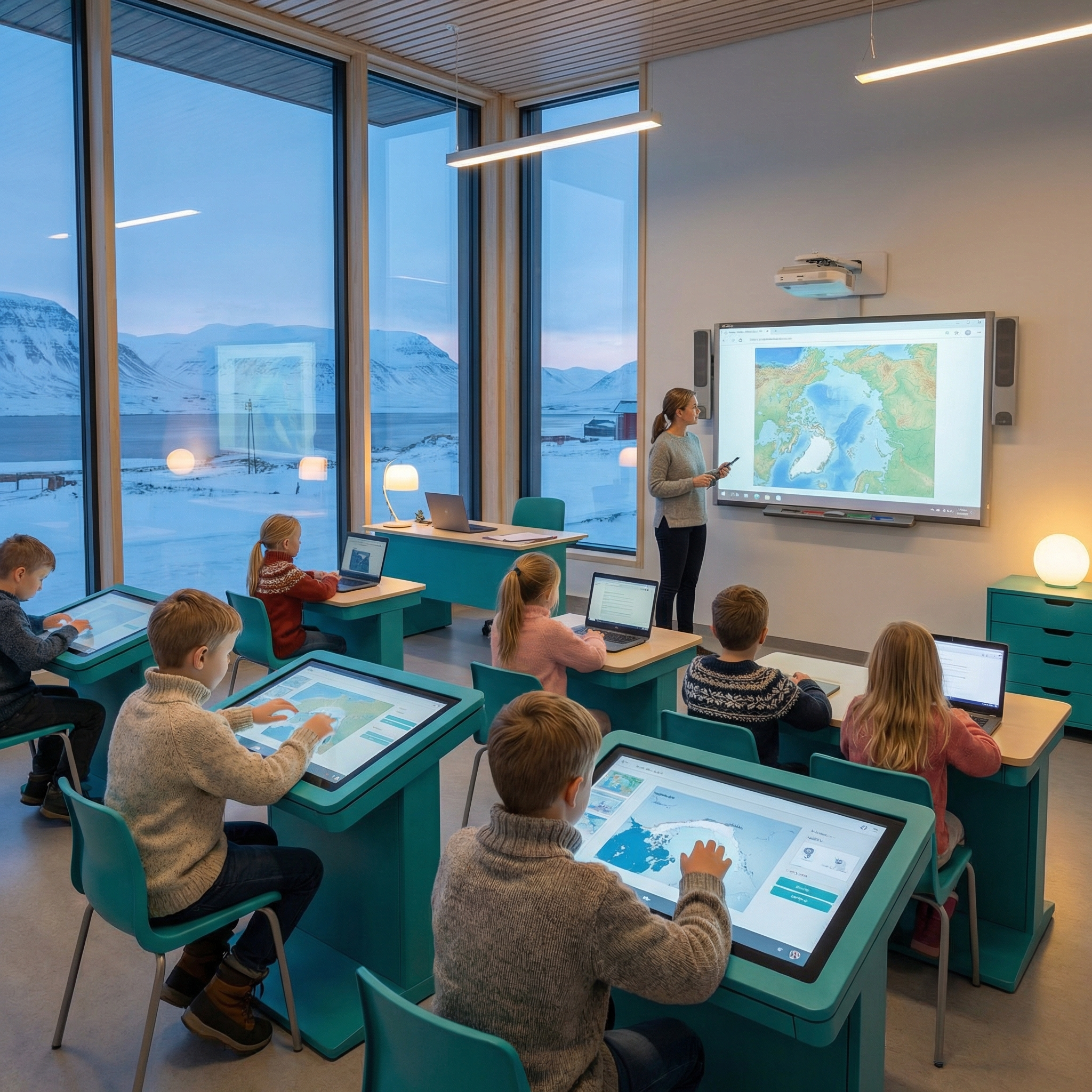 Современный класс в арктической школе
