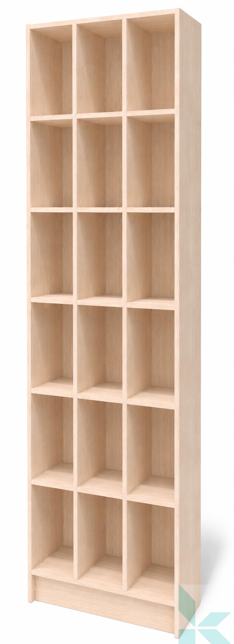 Стеллаж для книг, 600x250x2100 мм