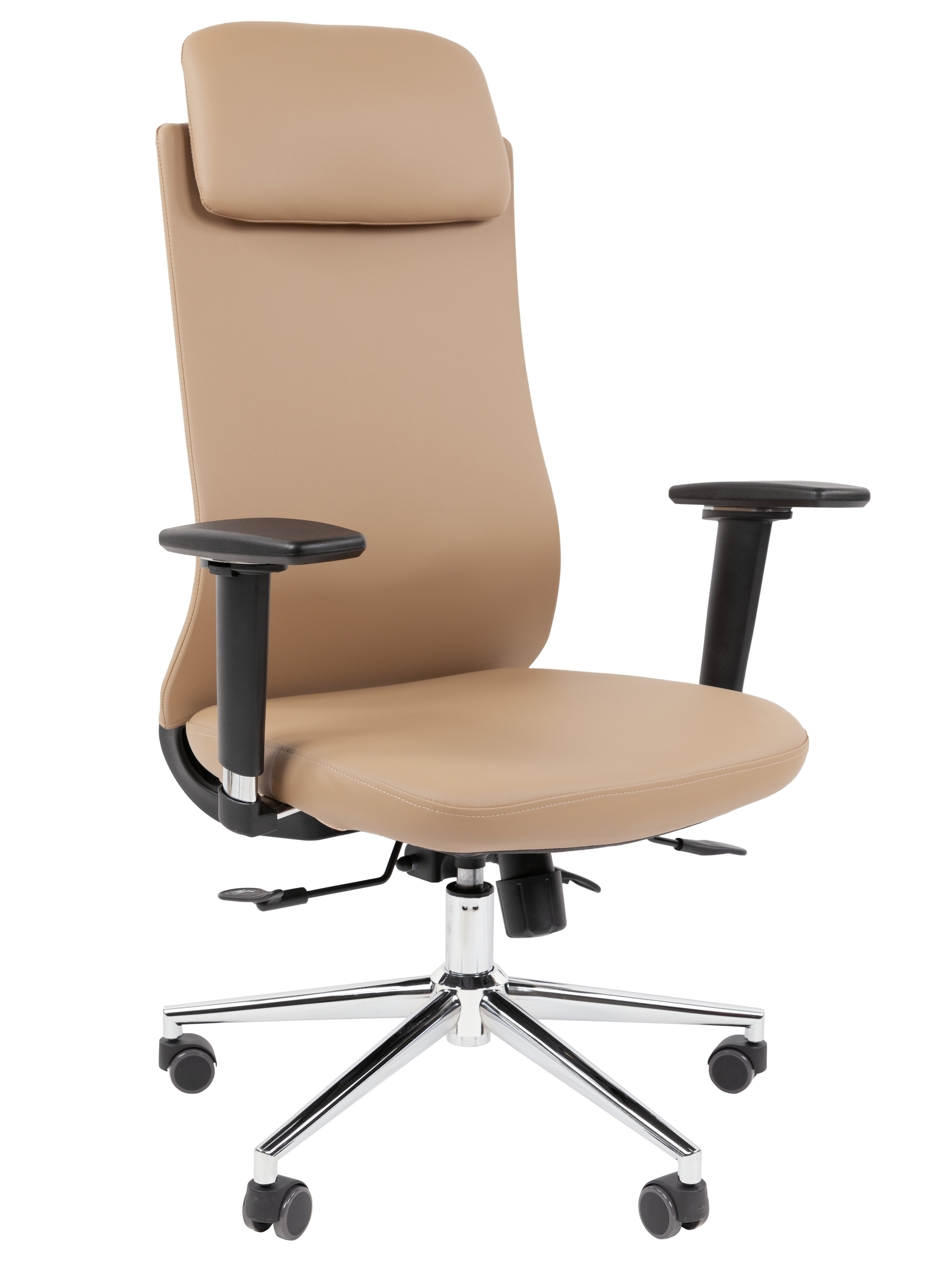 ofisnoe-kreslo-chairman-500-lux-s-podgolovnikom-ekokozha-bezhevyy