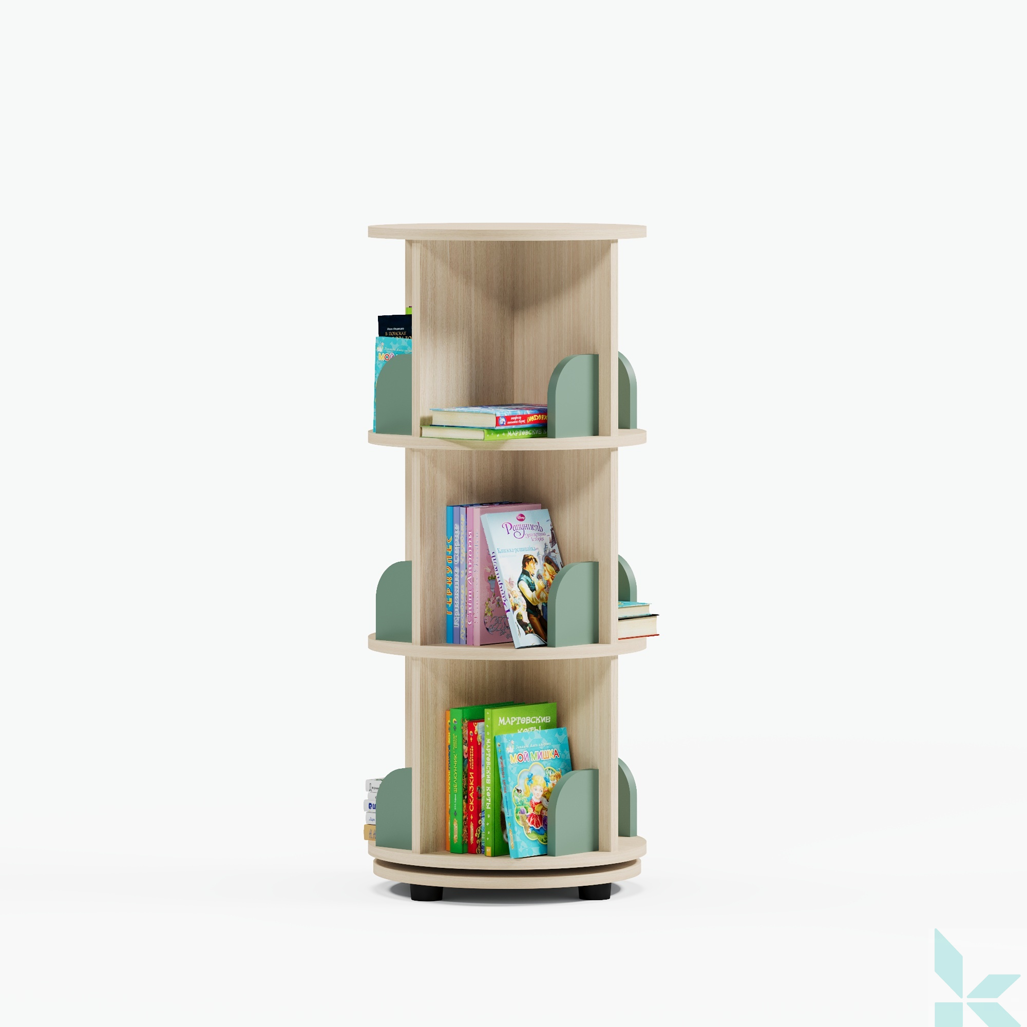Поворотная книжная полка Эстрид