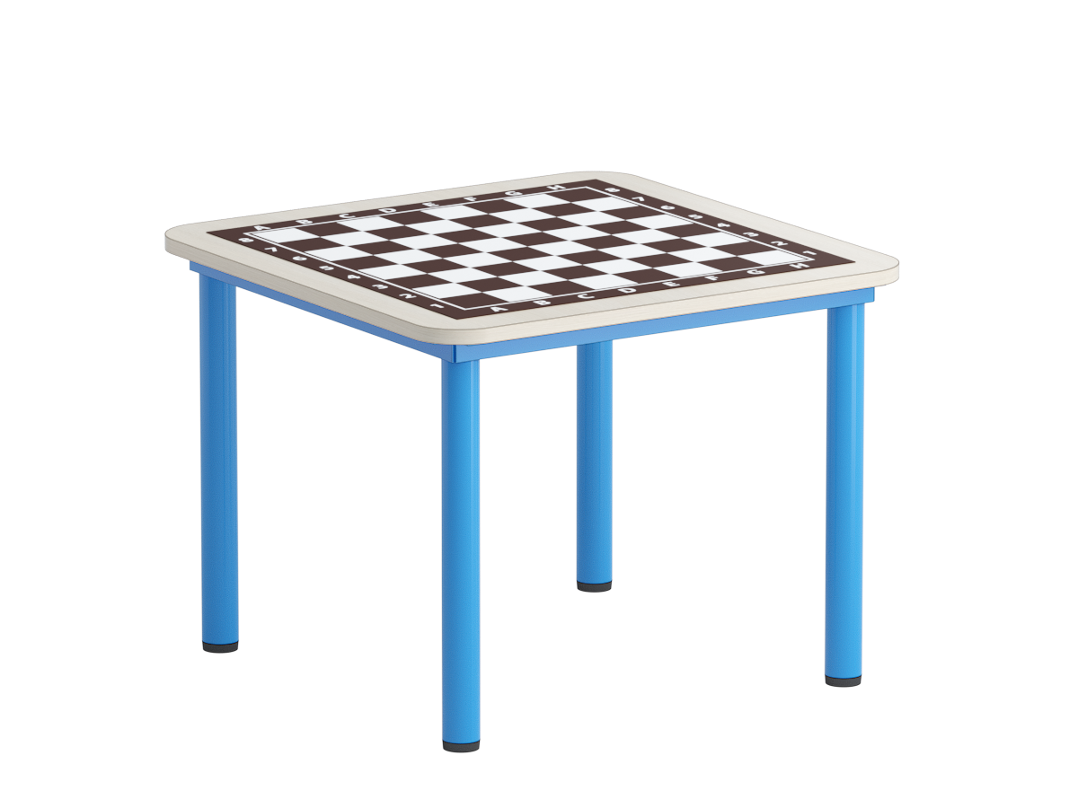 Стол шахматный дуб Синий