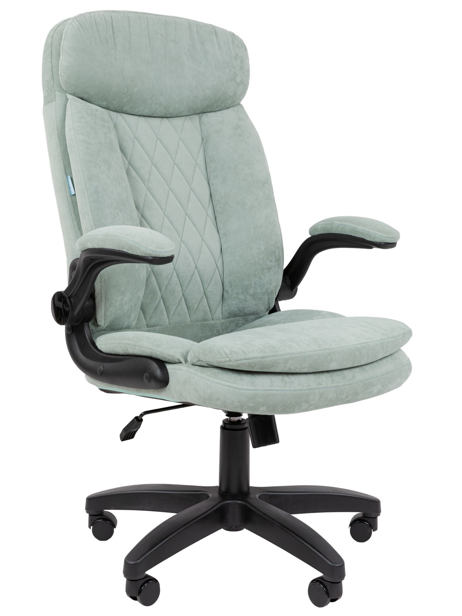 ofisnoe-kreslo-chairman-home-533-tkan-velyur-svetlo-zelenyy