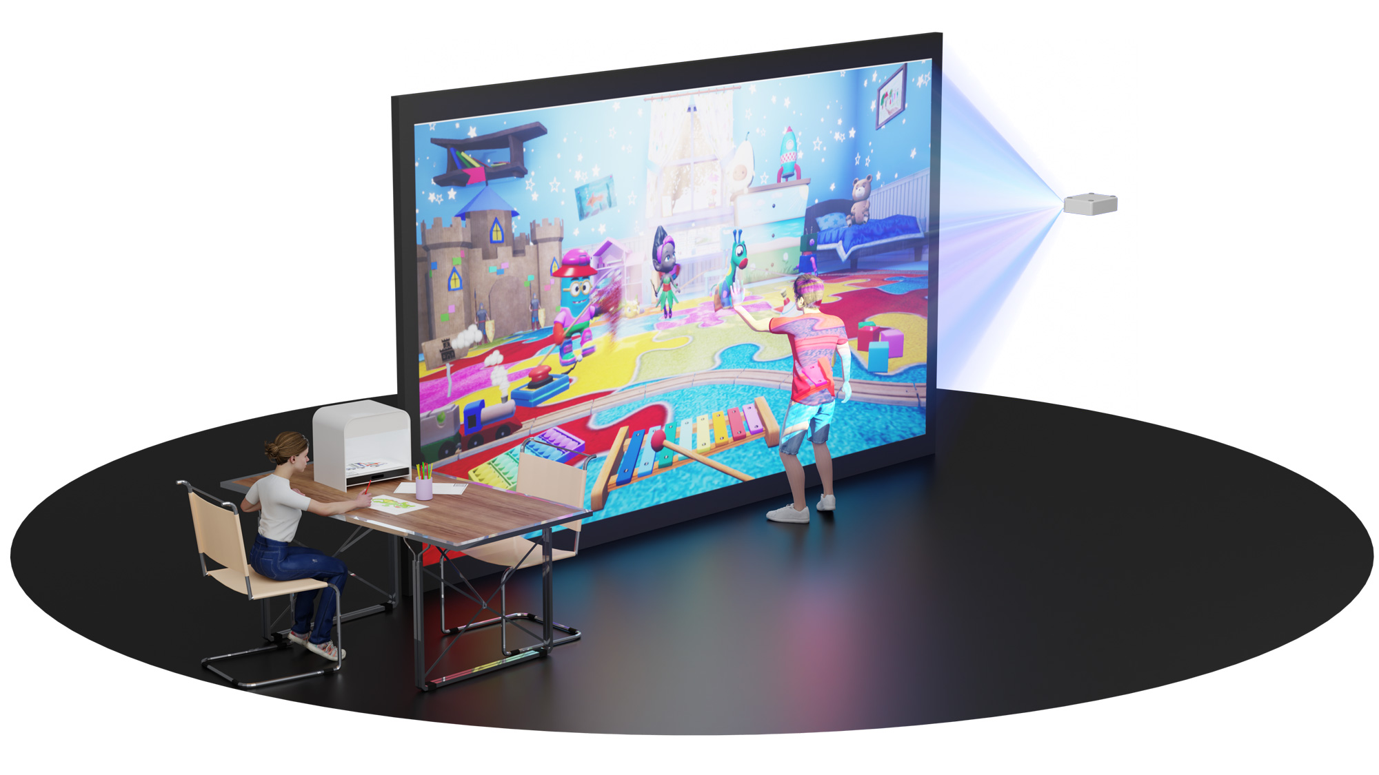 Ожившие рисунки_левый угол