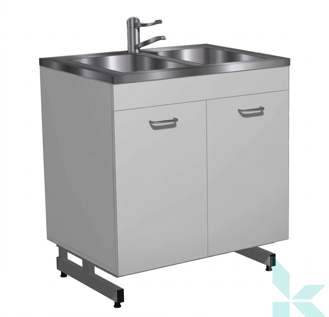Стол-мойка с сушкой, корпус ЛДСП, 800х600х850 мм