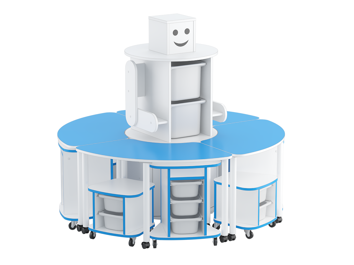 9440-9443 Синий Белый