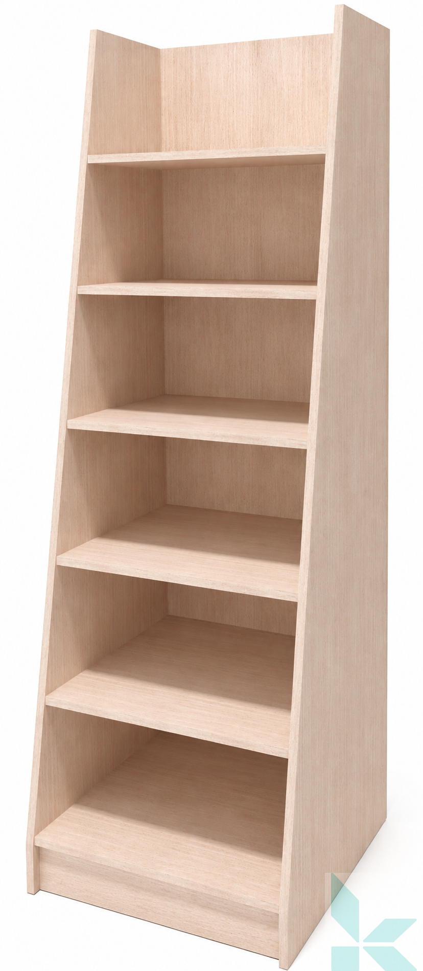 Стеллаж для книг, 550x900x1700 мм